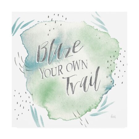 Trademark Fine Art Laura Marshall 'Wonderful World Vii Blue Green' Canvas Art, 24x24 WAP09882-C2424GG